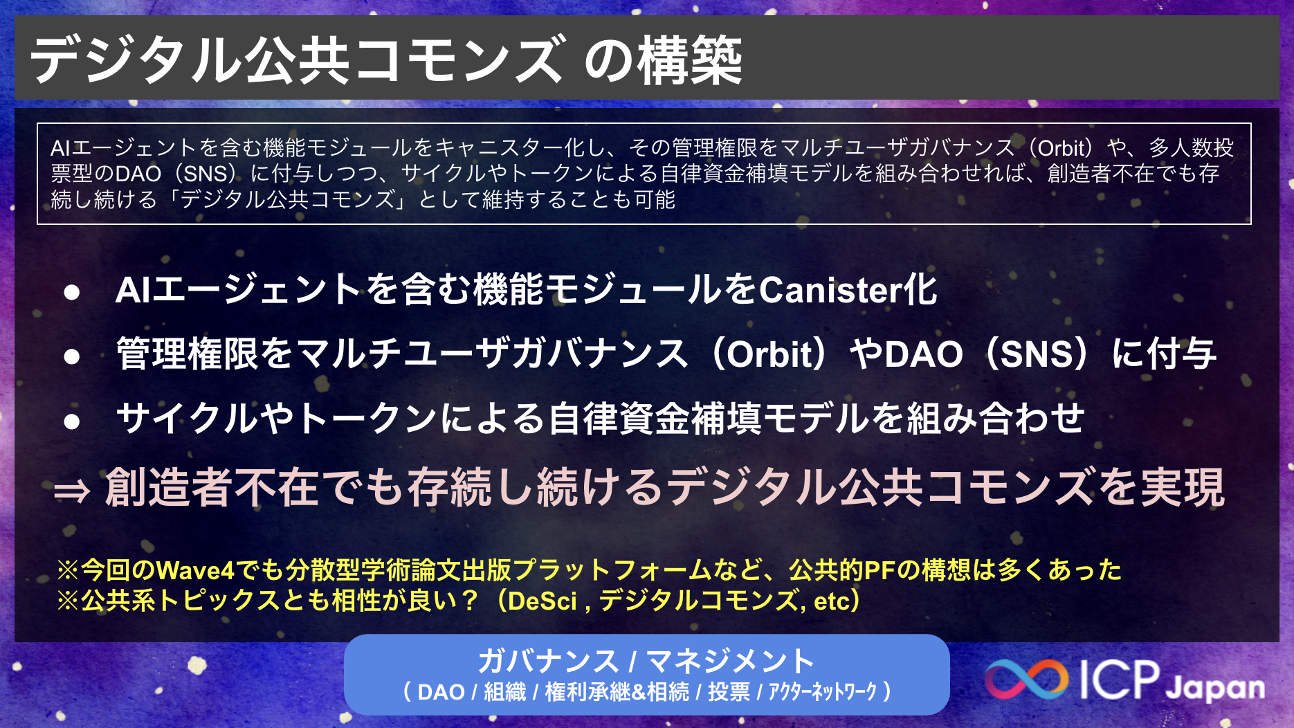 開催レポート:【ICPハッカソン2025優秀表彰式】優秀者交流会