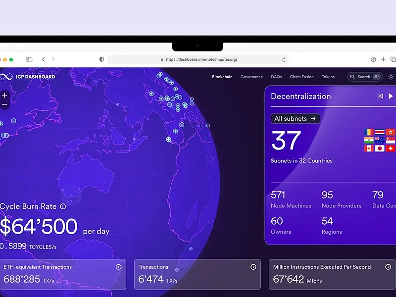 インターネットコンピュータダッシュボード：ICPデータをよりアクセスしやすく